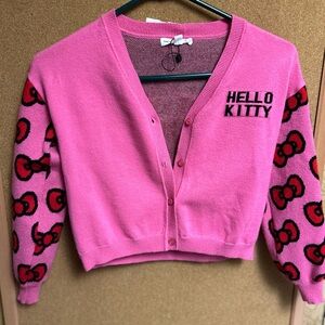 Hello Kitty Pink Cardigan Sweater for girls